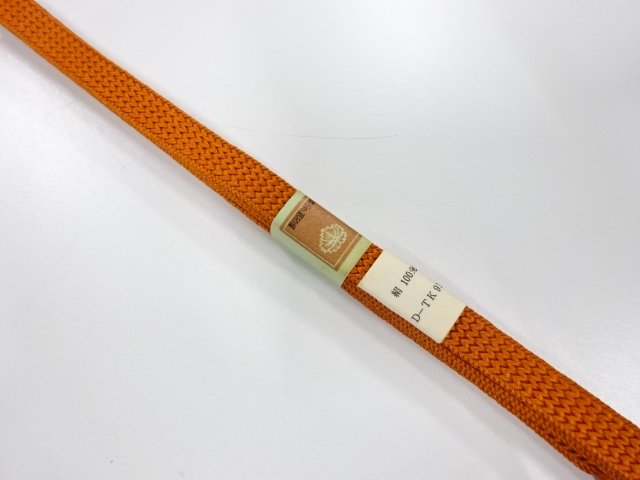 未使用品　正絹　帯留め用　手組三分紐